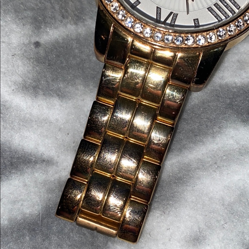 Guess Gold Rhinestone Watch - Picture 3 of 6